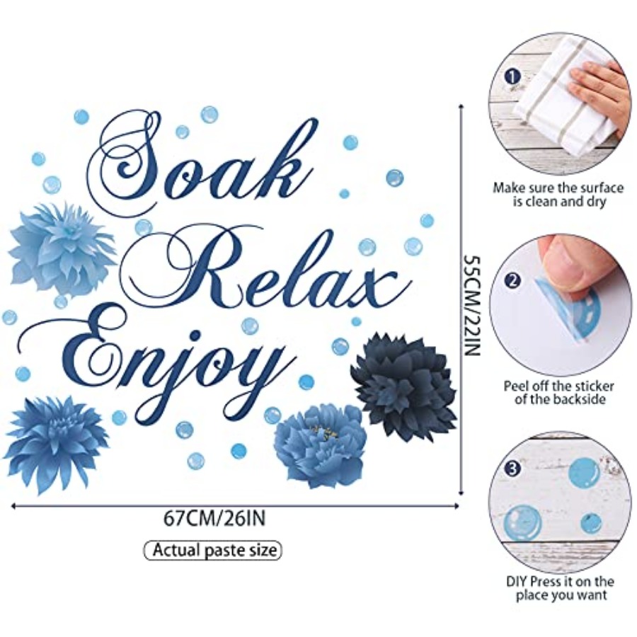 Bathroom Wall Decals Soak Rela - Relax - Spa & Wellness recension och pris