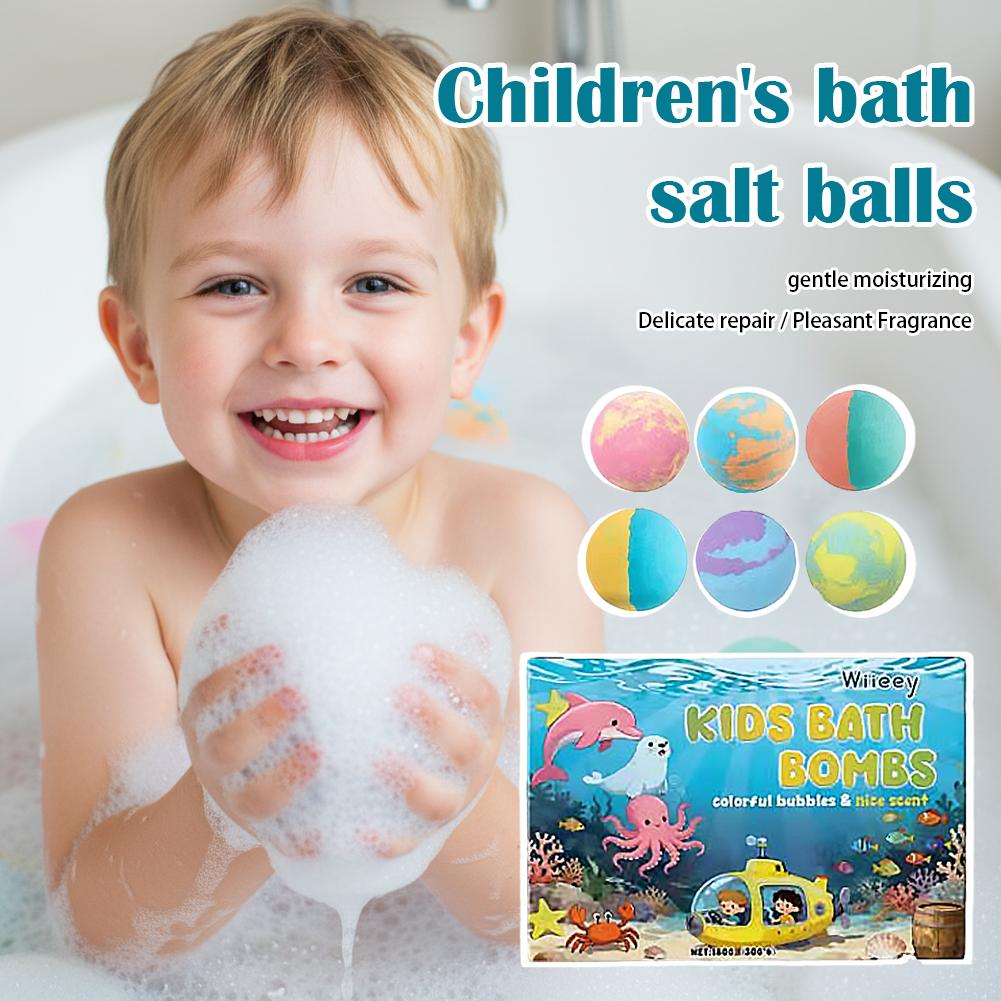 6Pcs Kids Bubble Bath Bombs Se - Relax - Spa & Wellness recension och pris