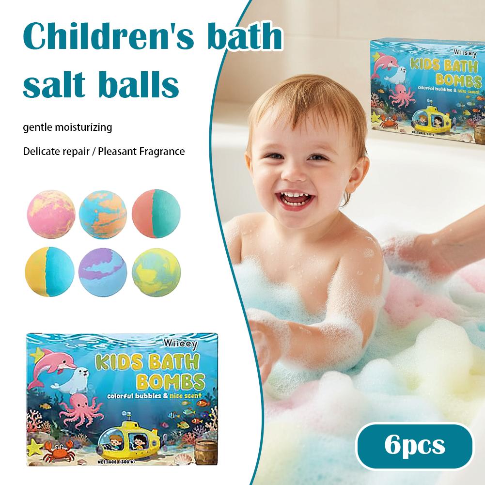 6Pcs Kids Bubble Bath Bombs Se - Relax - Spa & Wellness recension och pris