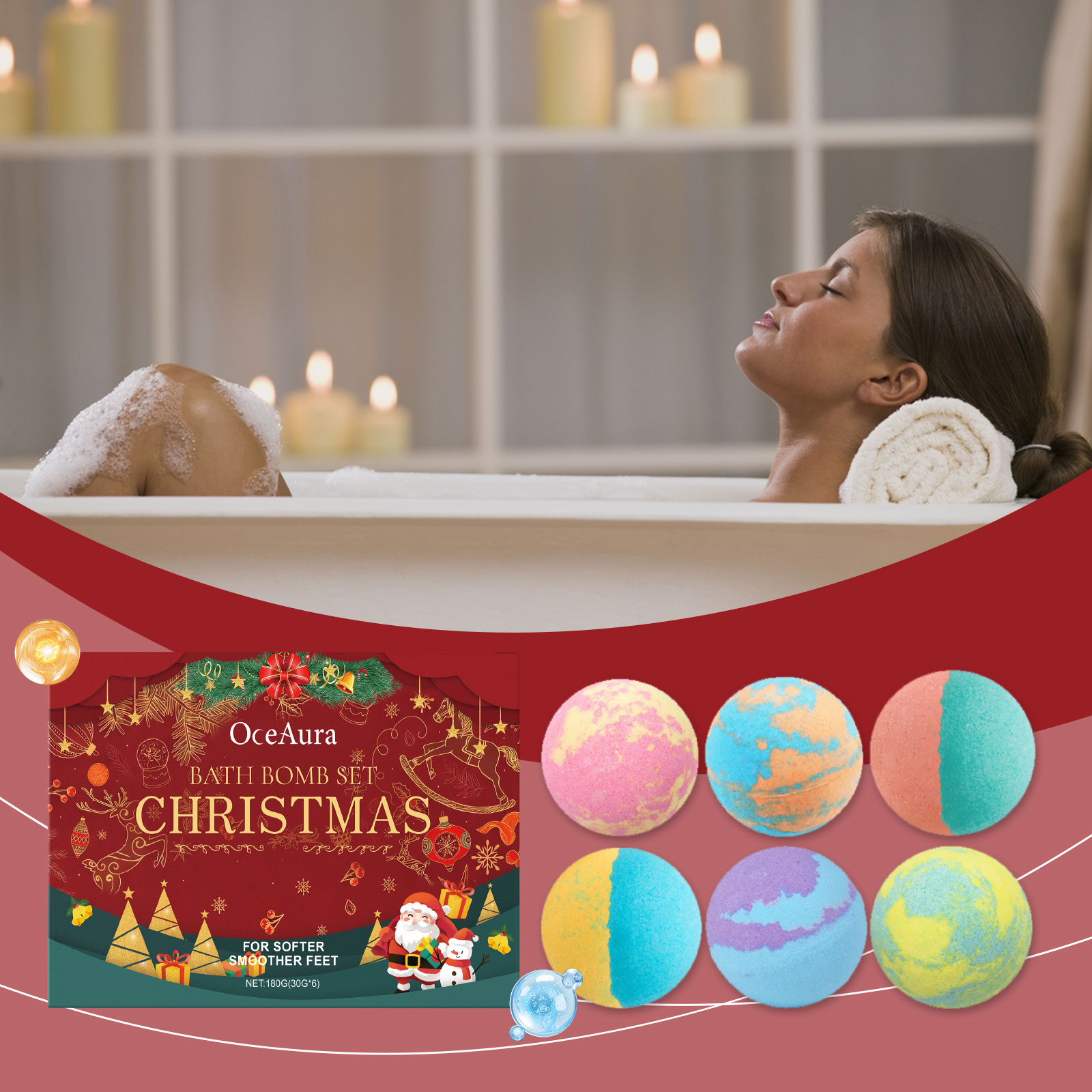 6/12/18pcs Bath Bombs for Kids - Relax - Spa & Wellness recension och pris