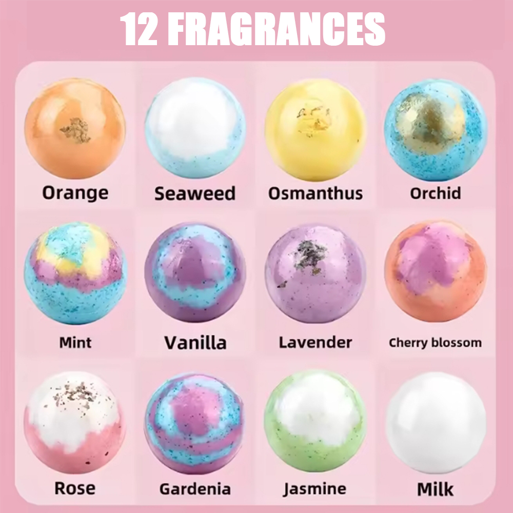 Bath Bombs 12Pcs/Box Organic & - Relax - Spa & Wellness recension och pris