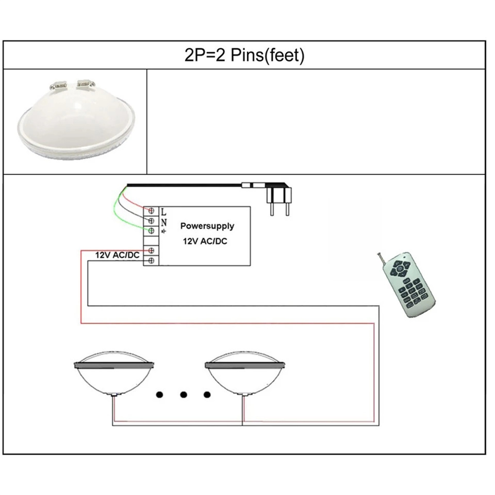 12W PAR56 RGB LED Underwater L - Xy Spa & Wellness Photos recension och pris